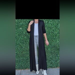 Long Black Duster Cardigan you can wear multiple ways

Never been worn
